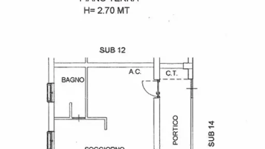 Plan - Rustic-Style Flat with Balcony in Guidonia