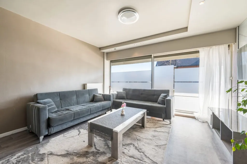 Living Room - Central Apartment with Private Parking in Beveren