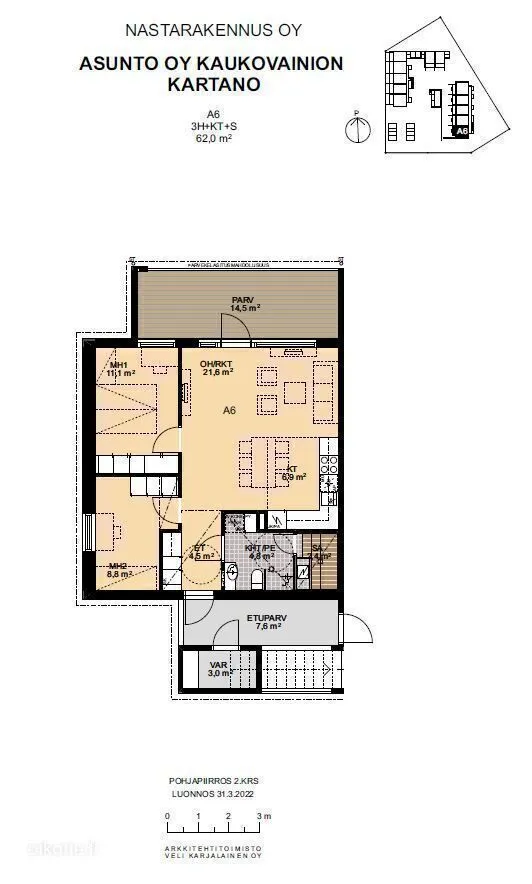 Plan - Modern Loft with Sauna in Kaukovainio, Oulu