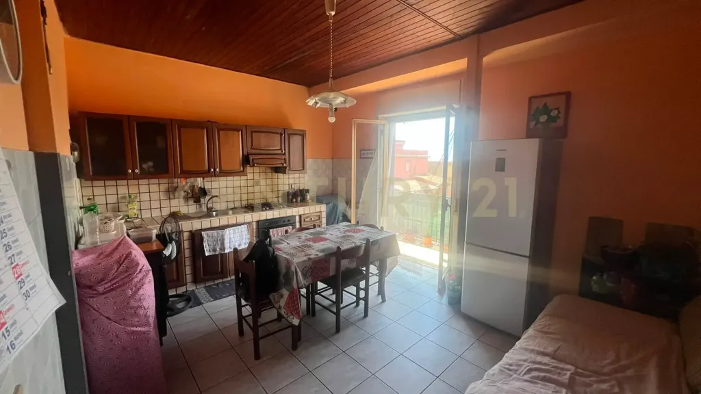 Cucina - Bright Apartment with Balcony in Catania