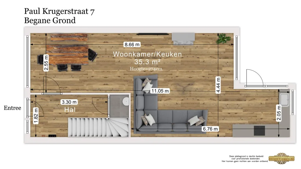 Floor Plan - Characterful Detached House with Garden in Leiden