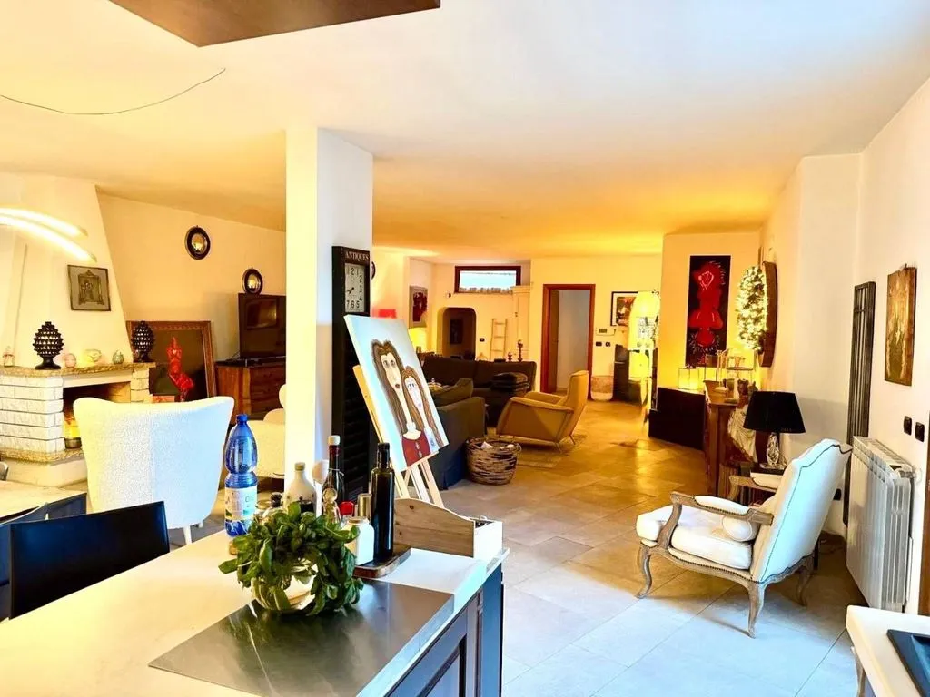 Soggiorno - Villa con piscina in residence di lusso a Vallerano