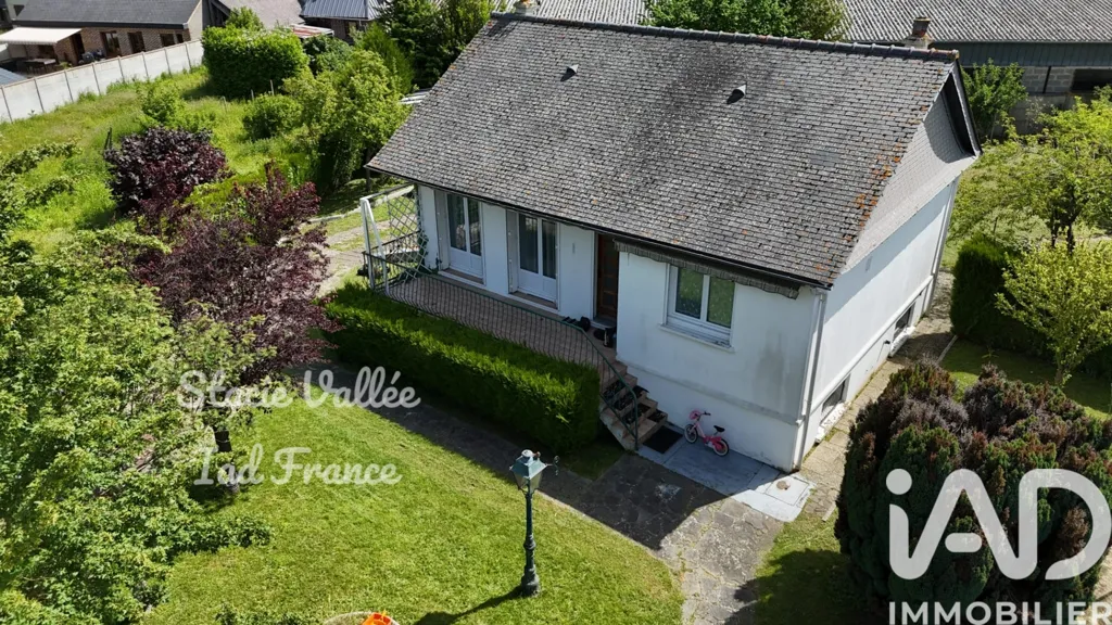 Aerial - Evolvable House with Balcony in Conches-en-Ouche