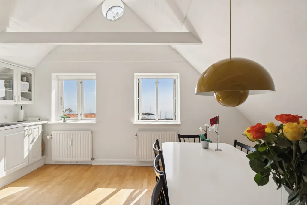 Sala da pranzo - Historic Apartment with Harbour View in Svaneke