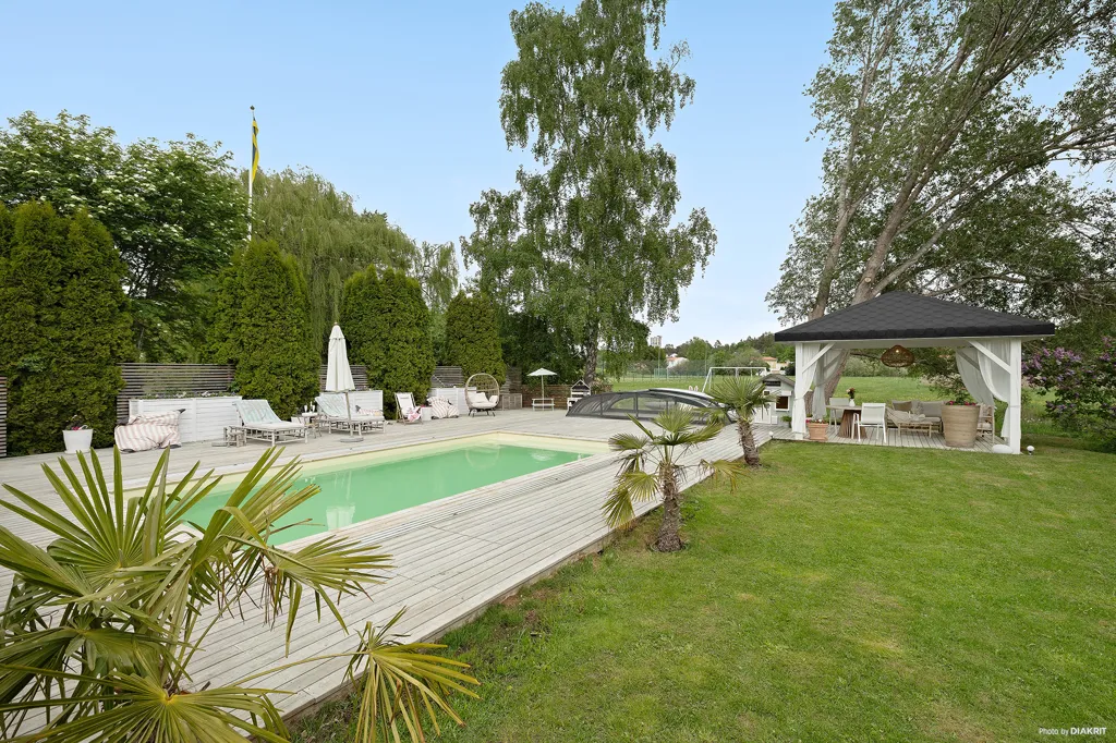 Piscine - Villa with Pool in Stenhamra