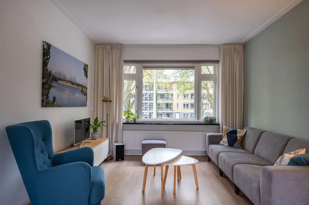Soggiorno - Bright Bungalow with Balcony in Zuilen