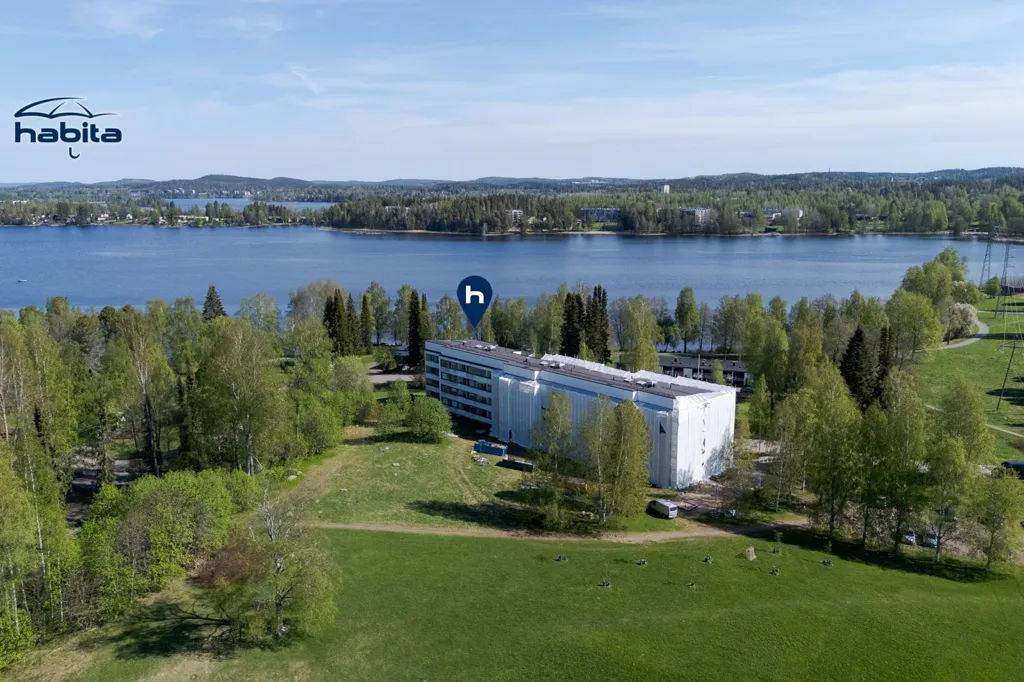 Vue aérienne - Modernised Apartment with Glazed Balcony in Viitaniemi