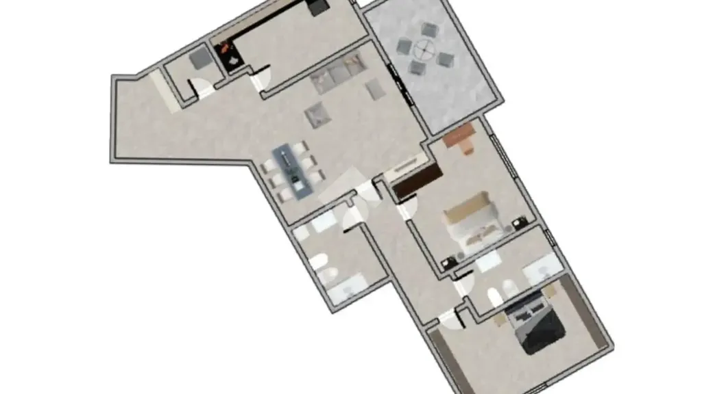 Plan - New Class A4 Apartment with Terrace in Correggio
