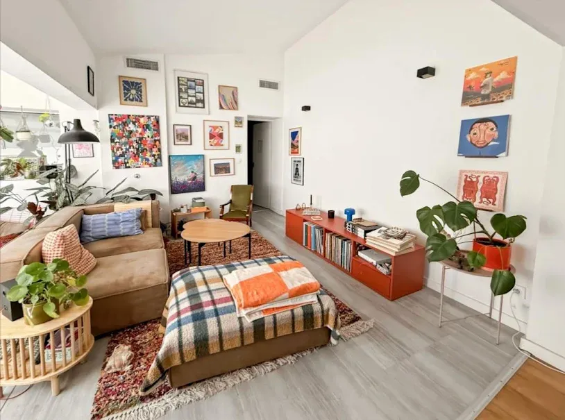 Séjour - Appartement 4 Pièces avec Climatisation à Mont-de-Marsan