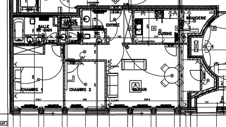 Plan - Appartement de 2 Chambres avec Cellier dans le Sablon