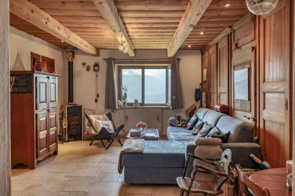 Soggiorno - Farmhouse with Mont-Blanc View in Sallanches