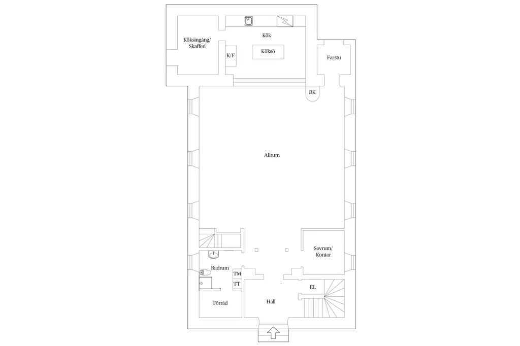 Floor Plan - Historic Villa with River View in Norrmannebo