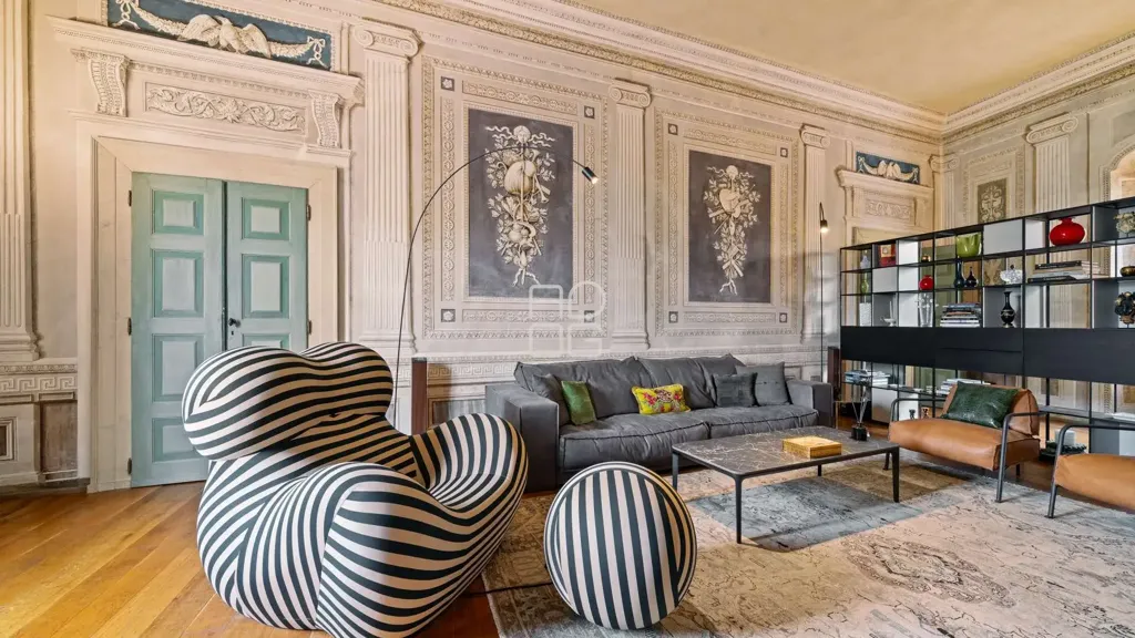 Living Room - Historic Palazzo Apartment in Lonato