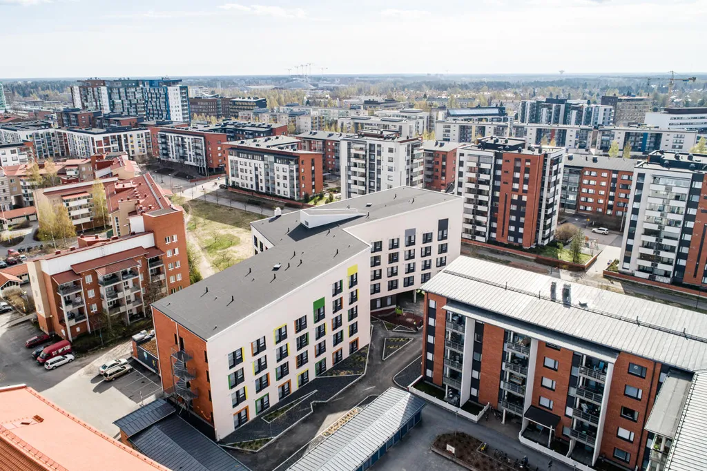Õhuvaade - Spacious One-Bedroom Flat in Etu-Lyötty, Oulu