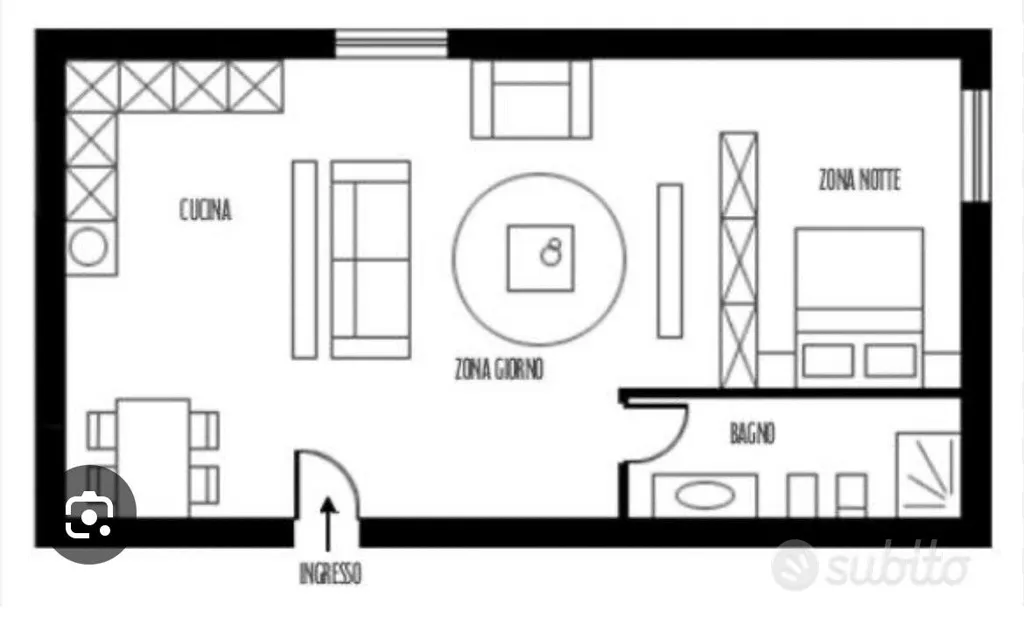 Plaan - Modern Studio in CROCETTA, Corso Galileo Ferraris
