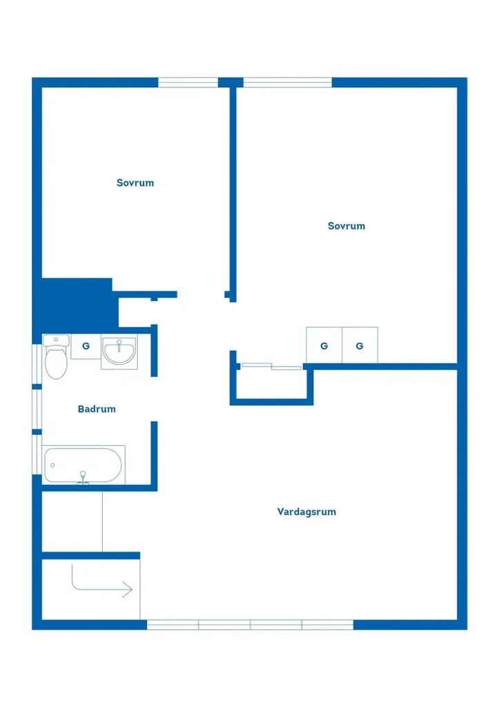 Plan - Detached House with Spa in Fågelfors