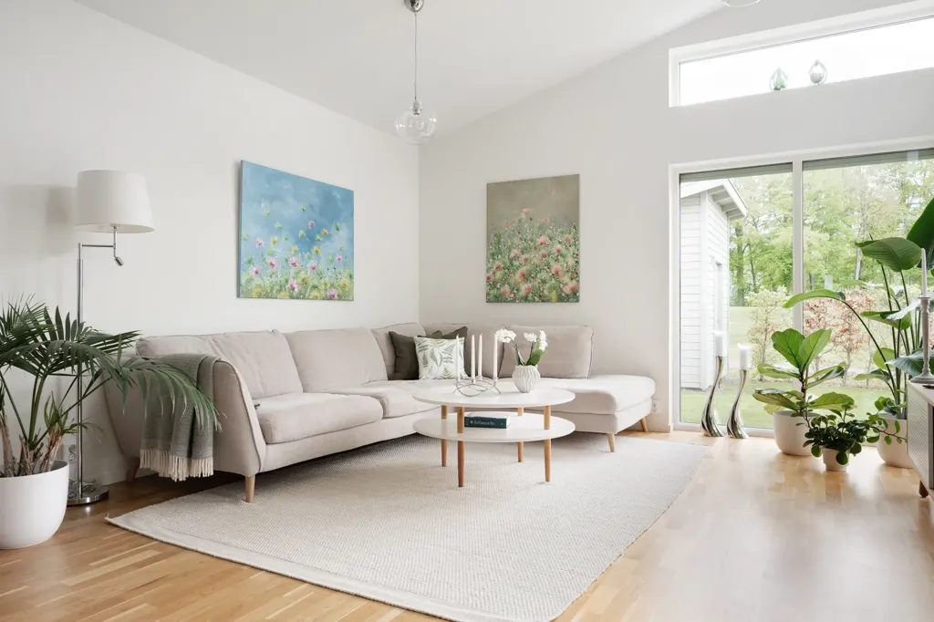 Séjour - Apartment with Garden Access in Skåne