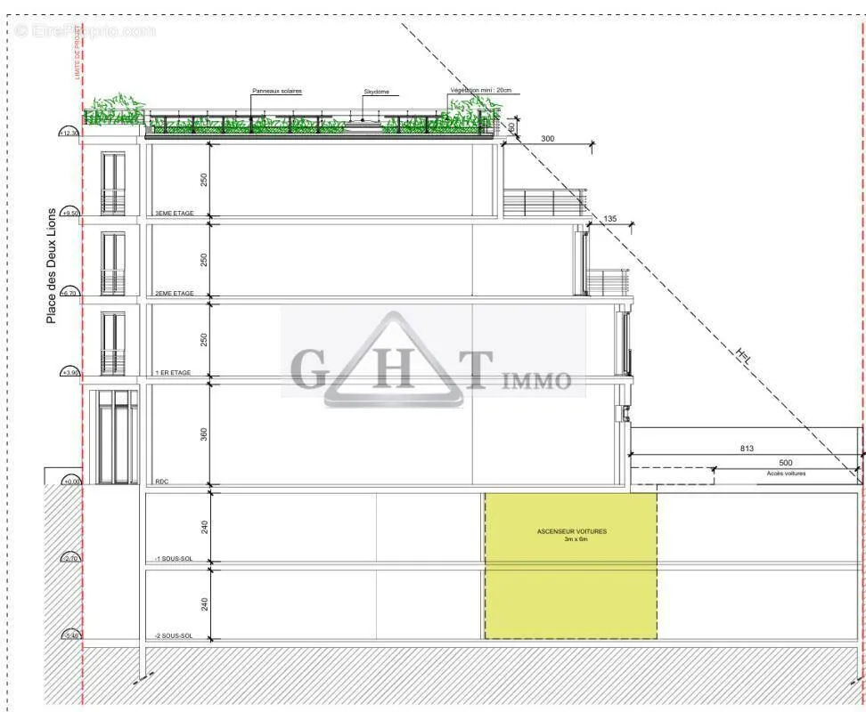 Plan - Immeuble Neuf avec Commerces à Saint-Maur