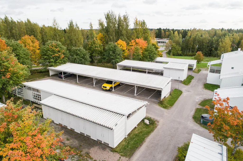 Vue aérienne - Triplex with Garden in Ahtiala, Lahti