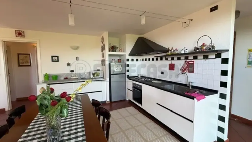 Köök - Restored Apartment with Sea View in Boissano