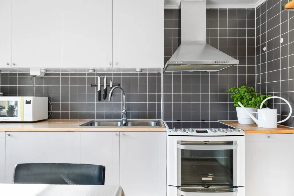 Köök - Charming Studio Flat with Terrace in Huskvarna