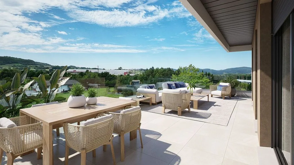 Terrass - New Flat with Elevator in Karmelo Etxegarai