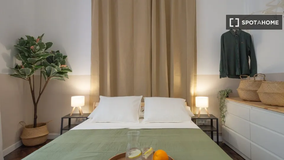 Camere da letto - Room in Shared Flat with Balcony in Barcelona