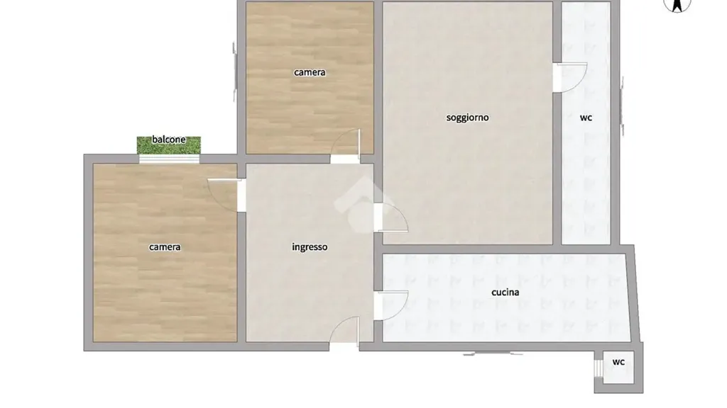 Floor Plan - Apartment with Terrace in Montesanto, Naples
