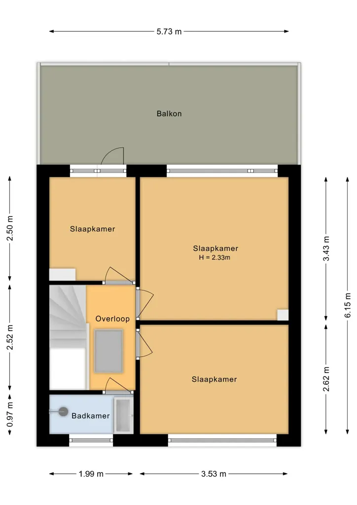 Plan - Corner House with Terrace in Etten-Leur
