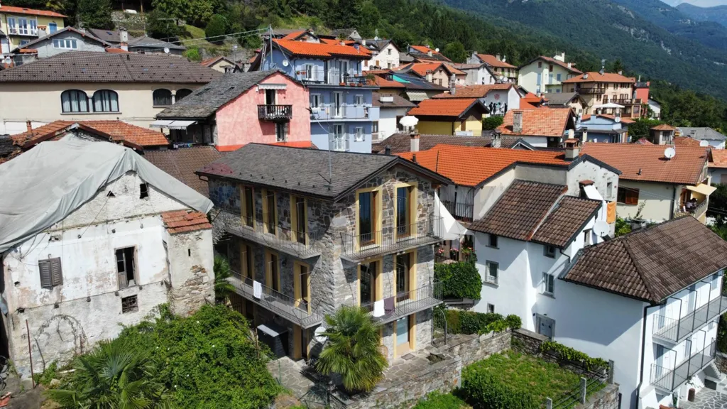 Vue aérienne - Rustic-Style Apartment with Lake View in Sant'Agata
