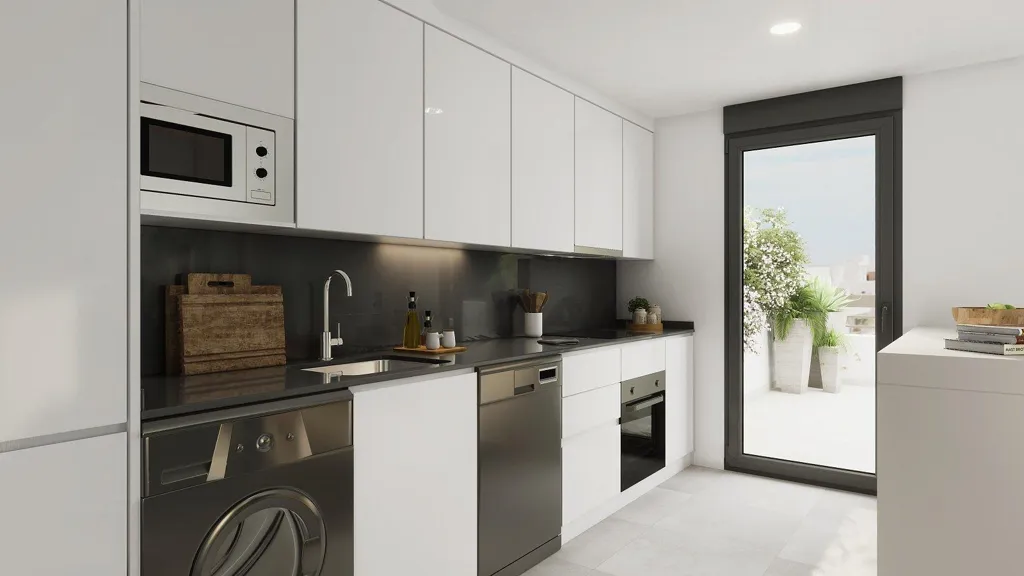 Köök - Energy Efficient Apartment with Beach Terrace in Estepona