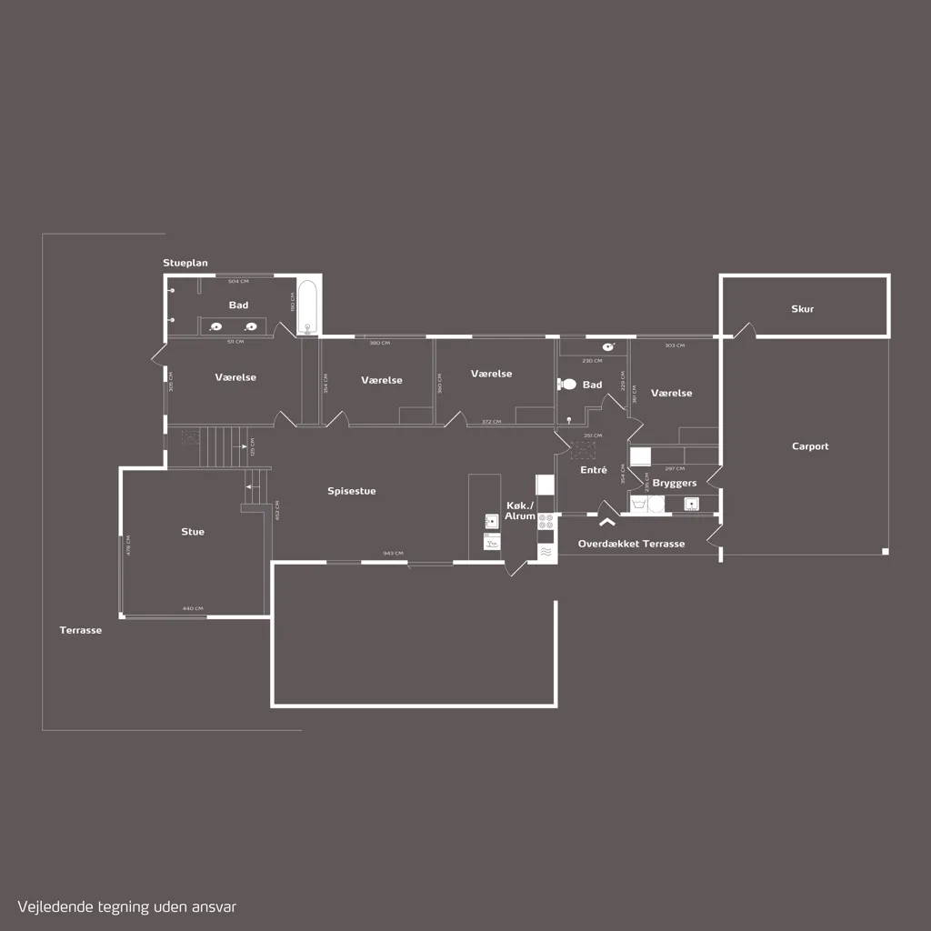 Plan - Contemporary Villa with Garden in Gentofte
