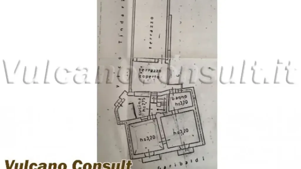 Plan - Apartment with Terraces in Lipari