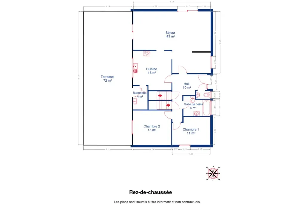Planimetria - Detached House on 54-acre Plot in Green Setting