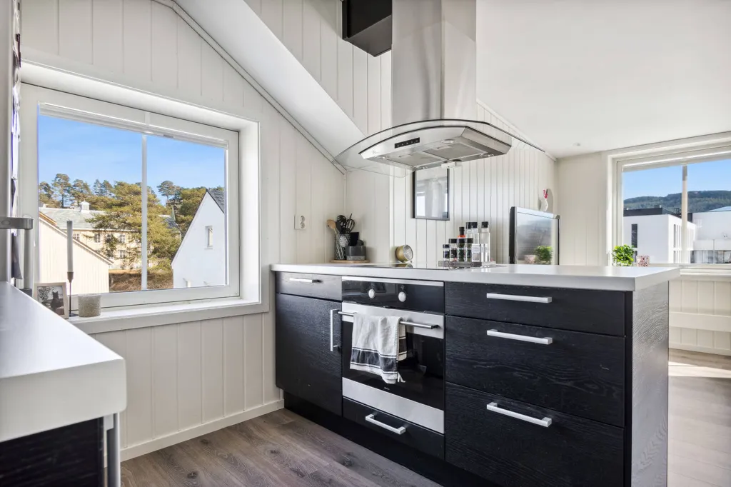 Köök - Loft with Terrace in Steinkjer