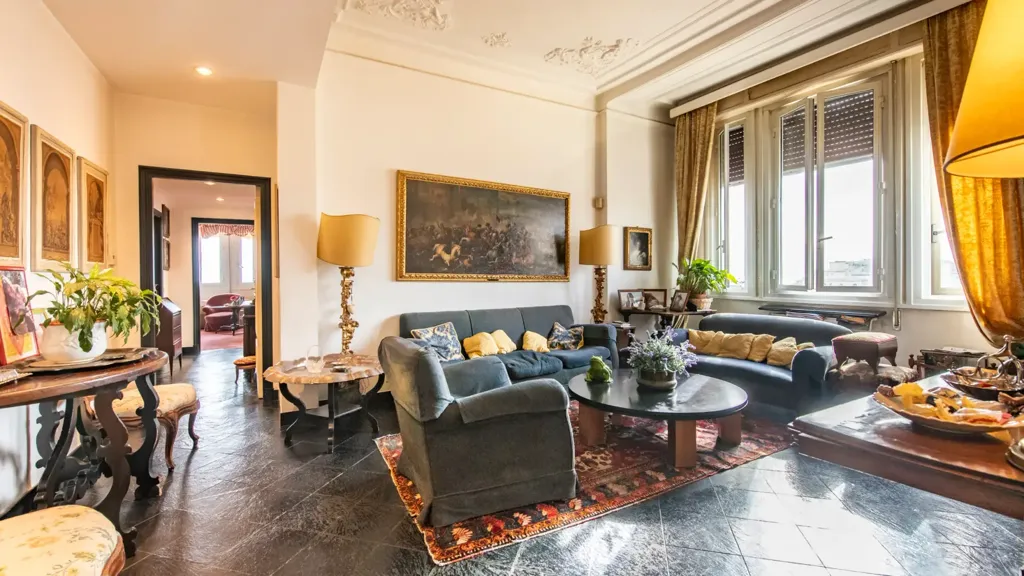 Séjour - Apartment with Sea View in Albaro, Genoa