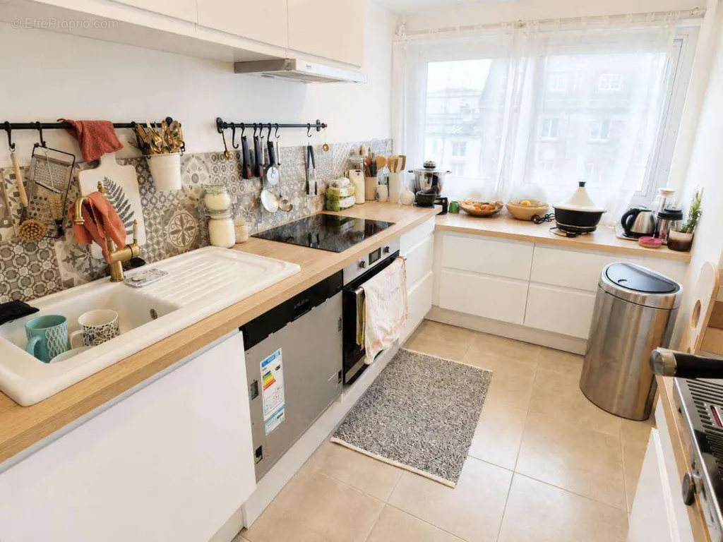 Köök - Bright T3 Apartment in Brest's Triangle d'Or