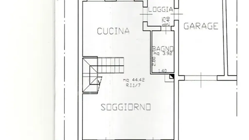 Plan - Ristrutturated Semi-Detached Villa in Ravenna