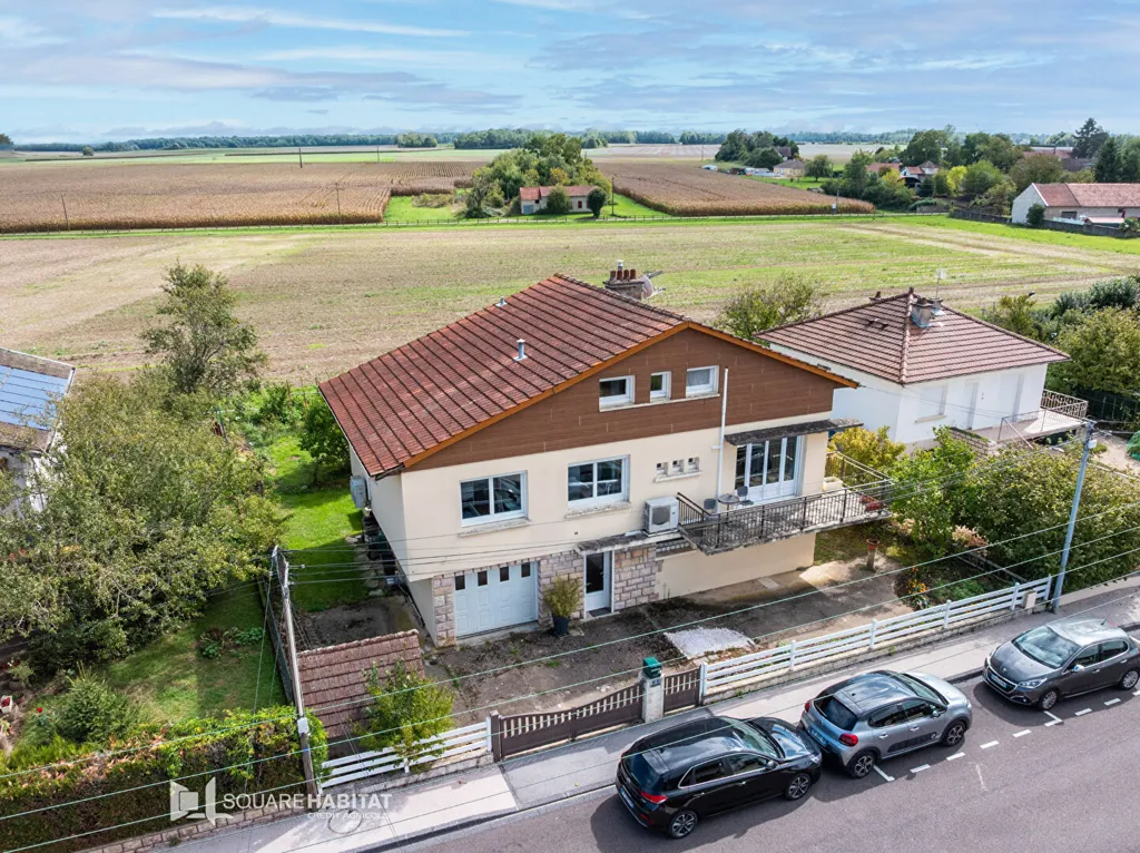 Aerial - House with Garden in Quiet Seurre