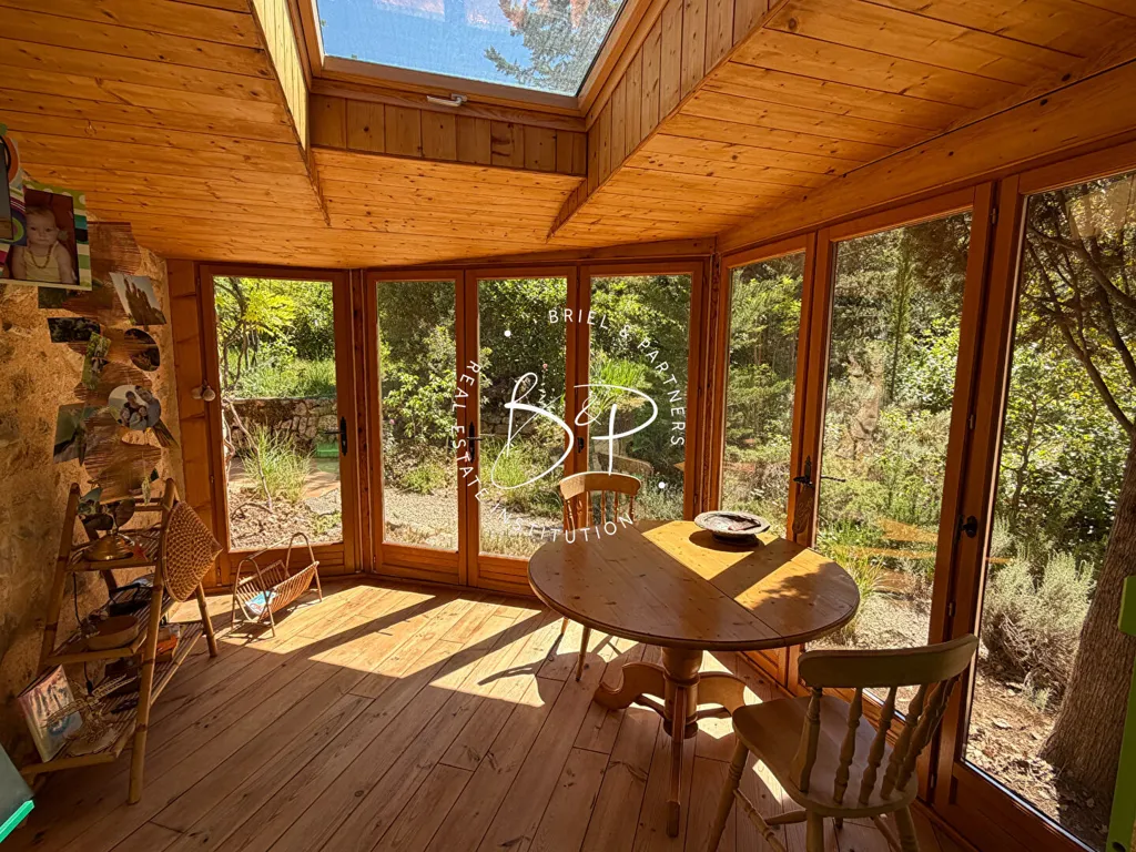 Terrasse - Maison en Pierre avec Piscine à Lorgues