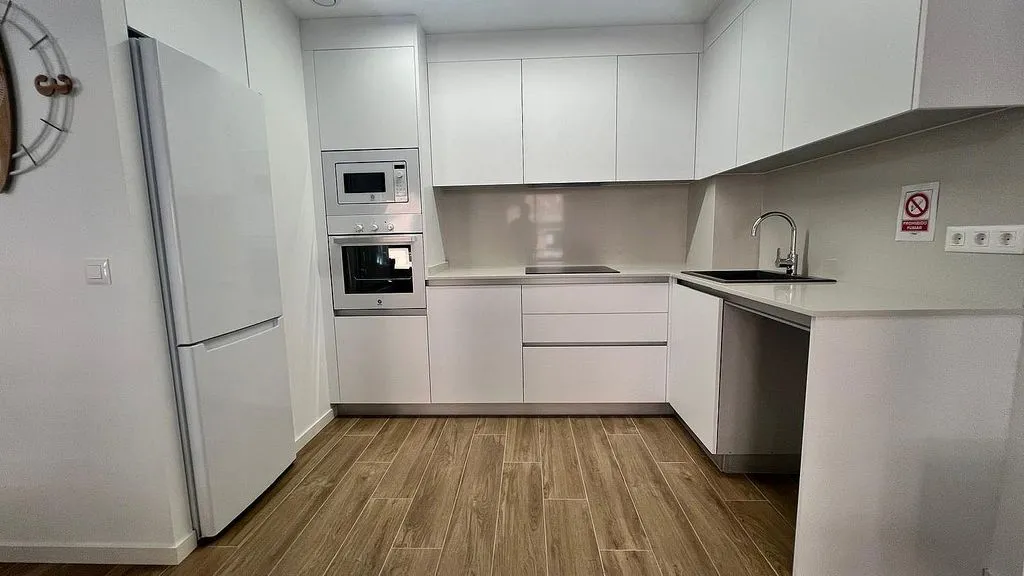 Köök - Apartment with Terrace in Nova Lledó, Castellón