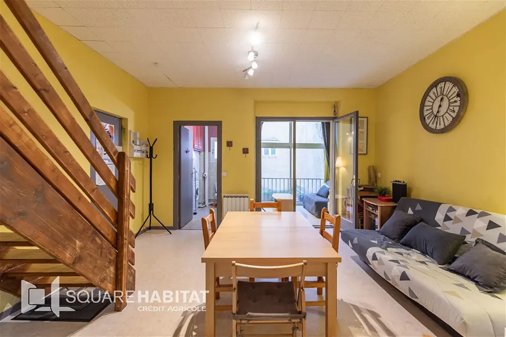 Söögituba - Duplex Apartment with City Centre Views in Cauterets