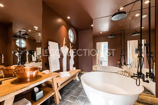 Salles de bain - Chalet de Luxe avec Piscine à Megève
