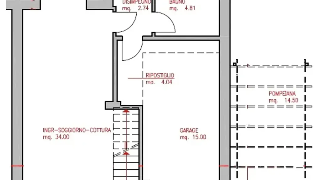 Plan - New Villa with Solar Panels in Brugine