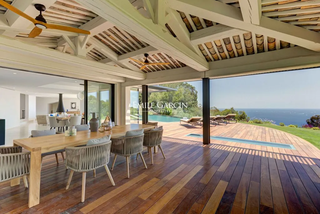 Terrasse - Maison de Luxe avec Vue Mer à Cannes