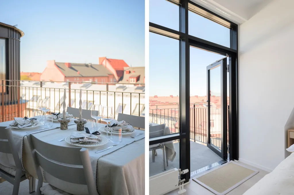 Balcon - Penthouse with Skyline View in Malmö