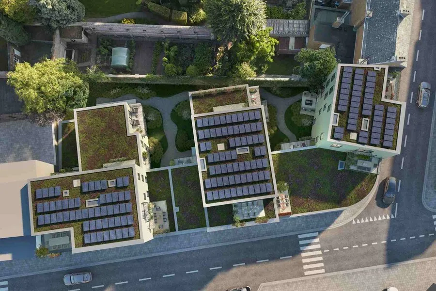 Õhuvaade - Modern Apartments with Terraces in Oudenaarde