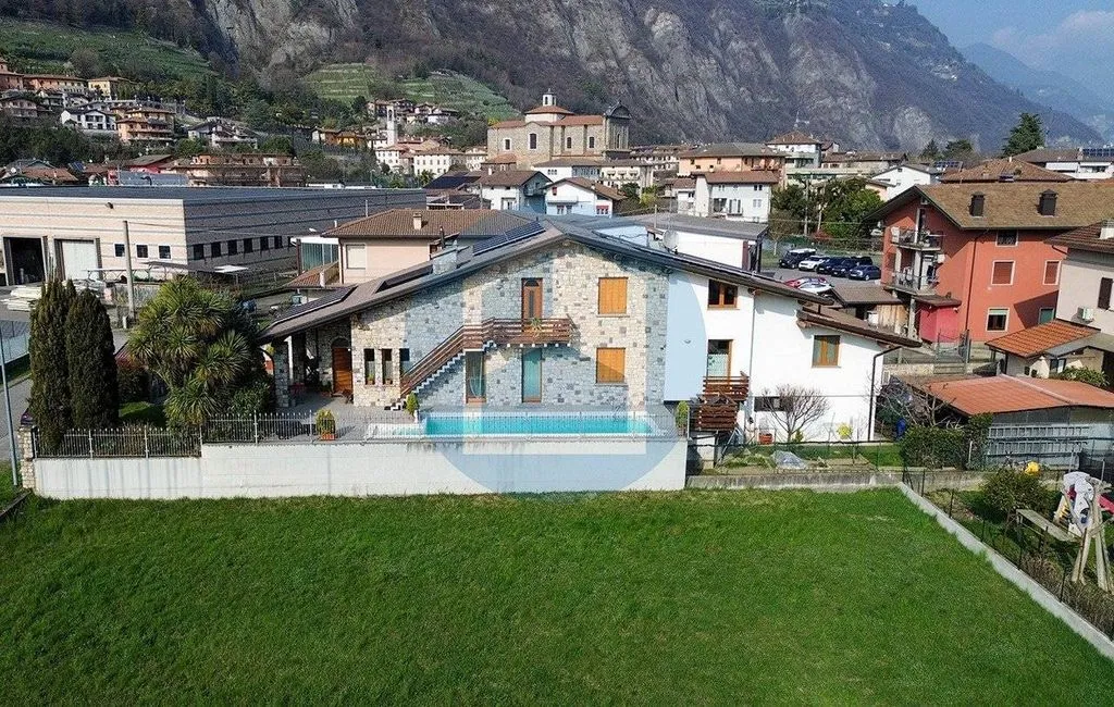 Vue aérienne - Luxury Villa with Pool in Piancogno, Lombardy