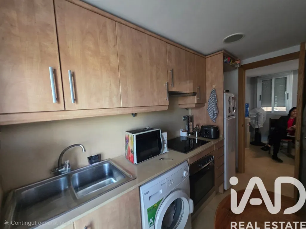 Köök - Seafront Apartment with Terrace in La Ràpita