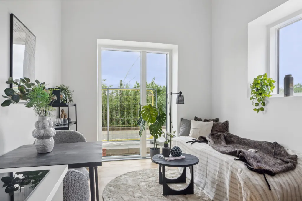Camere da letto - Modern Studio Flat with Terrace in Ørestaden